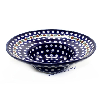 Talerz na spagetti Ø25cm dek. 70X Tradycyjna Kropka